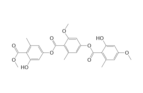Benzoic acid, 4-[(2-hydroxy-4-methoxy-6-methylbenzoyl)oxy]-2-methoxy-6-methyl-, 3-hydroxy-4-(methoxycarbonyl)-5-methylphenyl ester