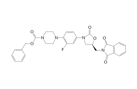 (R)-N-[[3-[3-Fluoro-4-[N-(1-(4-carbobenzoxy)piperazinyl]phenyl]-2-oxo-5-oxazolidinyl]methyl]phthalimide