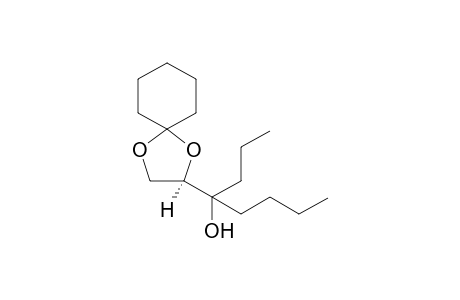 (4R)-4-[(2R)-1,4-Dioxaspiro[4.5]dec-2-yl]-yl]octan-4-ol (5f) and (4S)-4-[(2R)-1,4-Dioxaspiro[4.5]dec-2-yl]octtan-4-ol (6f)