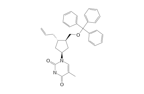 3'-ALLYL-6'-CARBA-2',3'-DIDEOXY-5'-O-TRITYLTHYMIDINE