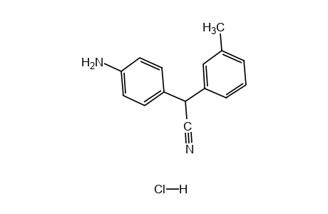 (p-aminophenyl)-m-tolylacetonitrile, hydrochloride