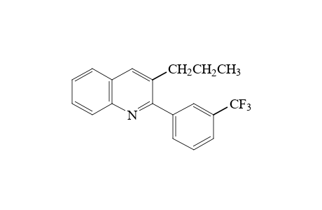 3-PROPYL-2-(alpha,alpha,alpha-TRIFLUORO-m-TOLYL)QUINOLINE