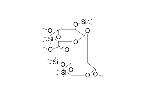 METHYL 2-O-(METHYL 2',3'-DI-O-TRIMETHYLSILYL-4'-O-METHYL-ALPHA-D-GLUCURONYL)-3,4-DI-O-TRIMETHYLSILYL-BETA-D-XYLOPYRANOSIDE