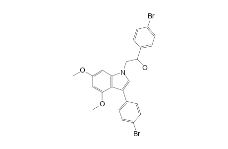 3-(4'-Bromophenyl)-1-{2-(4'-bromophenyl)-2-hydroxyethyl}-4,6-dimethoxyindole