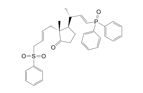 (1'RS,2SR,2'E,2''EZ,3SR)-3-[3'-(diphenylphosphinoyl)-1'-methylprop-2'-enyl]-2-methyl-2-[4''-(phenylsulfonyl)but-2''-enyl]cyclopentanone