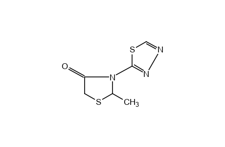 2-methyl-3-(1,3,4-thiadiazol-2-yl)-4-thiazolidinone