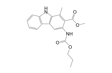 Methyl 3-[(propoxycarbonyl)amino]-1-methyl-9H-carbazole-2-carboxylate