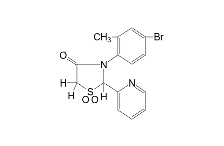 3-(4-bromo-o-tolyl)-2-(2-pyridyl)-4-thiazolidinone, 1,1-dioxide