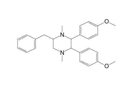 5-Benzyl-2,3-bis(4-methoxyphenyl)-1,4-dimethylpiperazine