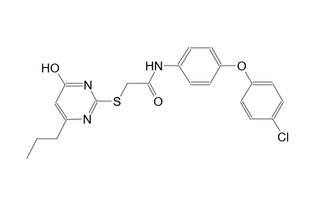 N-[4-(4-chlorophenoxy)phenyl]-2-[(4-hydroxy-6-propyl-2-pyrimidinyl)sulfanyl]acetamide