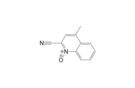 2-Quinolinecarbonitrile, 4-methyl-, 1-oxide