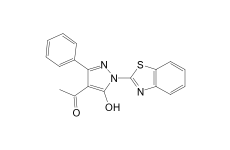 1-[1-(1,3-benzothiazol-2-yl)-5-hydroxy-3-phenyl-1H-pyrazol-4-yl]ethanone