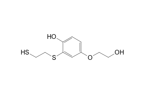 4-(2-Hydroxyethoxy)-2-[(2-sulfanylethyl)sulfanyl]phenol