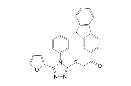 ethanone, 1-(9H-fluoren-2-yl)-2-[[5-(2-furanyl)-4-phenyl-4H-1,2,4-triazol-3-yl]thio]-