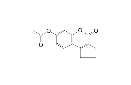 cyclopenta[c][1]benzopyran-4(1H)-one, 7-(acetyloxy)-2,3-dihydro-