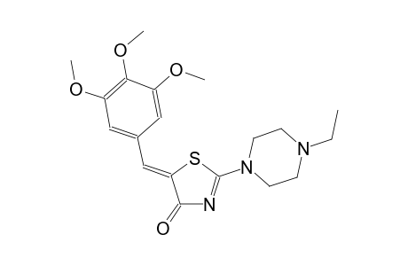 (5Z)-2-(4-ethyl-1-piperazinyl)-5-(3,4,5-trimethoxybenzylidene)-1,3-thiazol-4(5H)-one