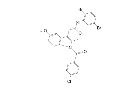 1-(p-chlorobenzoyl)-2',5'-dibromo-5-methoxy-2-methylindole-3-acetanilide