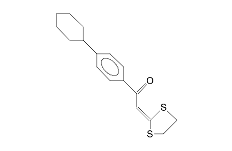 1-(4-Cyclohexyl-phenyl)-2-(1,3-dithiolan-2-ylidene)-ethanone