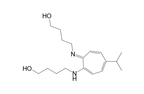 4-[2-[(4-Hydroxybutyl)amino]-5-isopropyl-2,4,6-cycloheptatrien-1-ylideneamino]-1-butanol