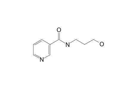 Pyridine-3-carboxamide, N-(3-hydroxypropyl)-