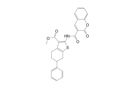 methyl 2-{[(2-oxo-2H-chromen-3-yl)carbonyl]amino}-6-phenyl-4,5,6,7-tetrahydro-1-benzothiophene-3-carboxylate