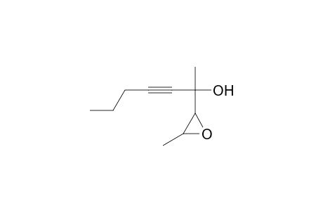 2-(3-Methyl-2-oxiranyl)-3-heptyn-2-ol