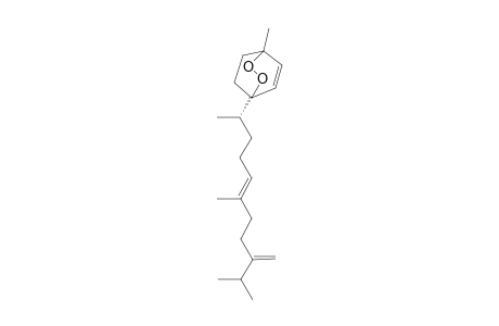 ISO-1-(E-8-ISOPROPYL-1,5-DIMETHYL-NONA-4,8-DIENYL)-4-METHYL-2,3-DIOXA-BICYCLO-[2.2.2]-OCT-5-ENE