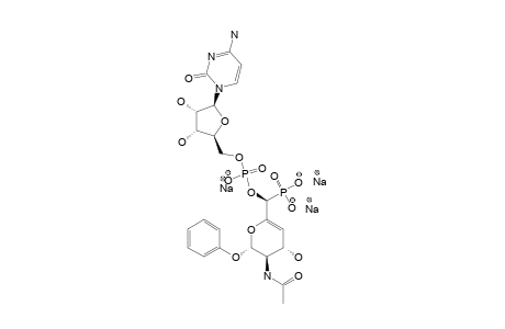 #1AH;TRISODIUM-[PHENYL-(6R,S)-2-ACETAMIDO-3-O-BENZOYL-2,4-DIDEOXY-6-PHOSPHORYL-BETA-L-THREO-HEX-4-ENOPYRANOSIDE-6-YL]-(CYTIDINE-5'-YL)-PHOSPHATE;HIGHER-DIASTER