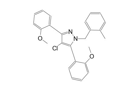 4-chloro-3,5-bis(2-methoxyphenyl)-1-(2-methylbenzyl)-1H-pyrazole