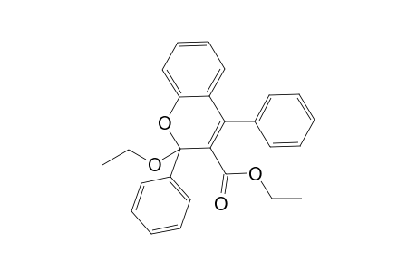 2H-1-Benzopyran-3-carboxylic acid, 2-ethoxy-2,4-diphenyl-, ethyl ester