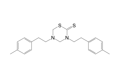 3,5-bis(p-methylphenethyl)tetrahydo-2H-1,3,5-thiadiazine-2-thione