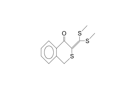 1H-2-Benzothiopyran-4(3H)-one, 3-[bis(methylthio)methylene]-