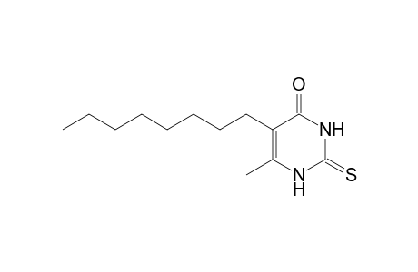 4(1H)-Pyrimidinone, 2,3-dihydro-6-methyl-5-octyl-2-thioxo-