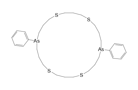 1,5,13,17-Tetrathia-9,21-diarsacyclotetracosane, 9,21-diphenyl-