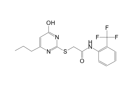 2-[(4-keto-6-propyl-1H-pyrimidin-2-yl)thio]-N-[2-(trifluoromethyl)phenyl]acetamide