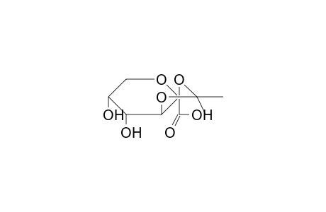 2,3-O-(1-Methylethylidene)hex-2-ulopyranosonic acid