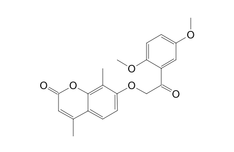 7-[(2',5'-Dimethoxybenzoyl)methoxy]-4,8-dimethyl-2H-benzopyran-2-one