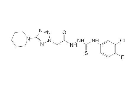 4-(3-chloro-4-fluorophenyl)-1-[(5-piperidino-2H-tetrazol-2-yl)acetyl]-3-thiosemicarbazide