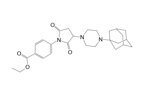 4-[3-[4-(1-adamantyl)-1-piperazinyl]-2,5-dioxo-1-pyrrolidinyl]benzoic acid ethyl ester