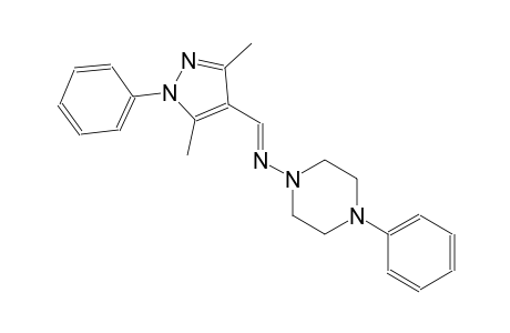 1-piperazinamine, N-[(E)-(3,5-dimethyl-1-phenyl-1H-pyrazol-4-yl)methylidene]-4-phenyl-