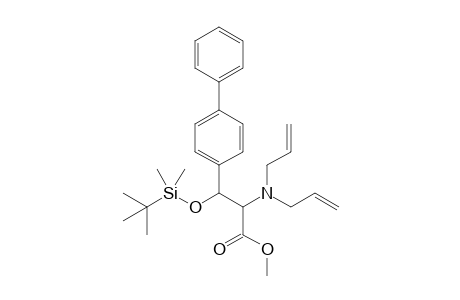 Methyl 3-[(1,1'-biphenyl-4-yl)-3-{[(t-butyl)dimethylsilyl]oxy}-2-[di(prop-2"-enyl)amino]propanoate