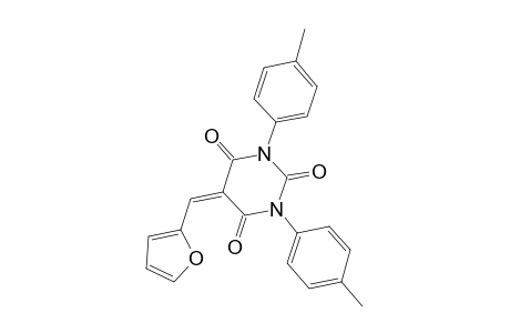 5-(2-furylmethylene)-1,3-bis(4-methylphenyl)-2,4,6(1H,3H,5H)-pyrimidinetrione