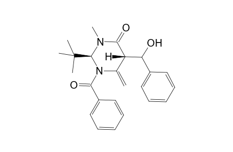 1-Benzoyl-2(S)-tert-butyl-3-methyl-5(S)-[1'(S)-hydroxybenzyl-6-methylenedihydropyrimidin-4-one