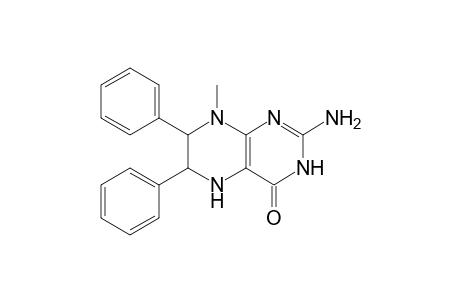 4(1H)-Pteridinone, 2-amino-5,6,7,8-tetrahydro-8-methyl-6,7-diphenyl-