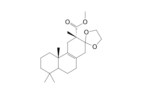 13,13-Ethylenedioxy-12.alpha.-methoxycarbonyl-12.beta.-methyl-8-podocarpene