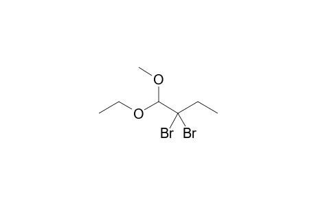 2,2-bis(bromanyl)-1-ethoxy-1-methoxy-butane