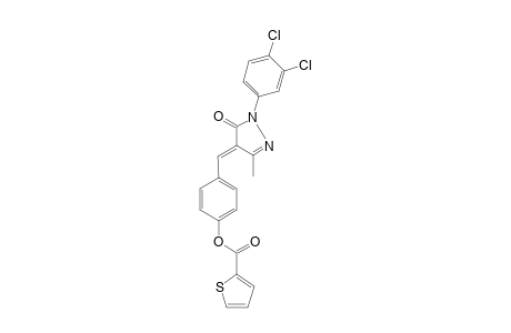 2-Thiophenecarboxylic acid, 4-[[1-(3,4-dichlorophenyl)-1,5-dihydro-3-methyl-5-oxo-4H-pyrazol-4-yliden]methyl]phenyl ester