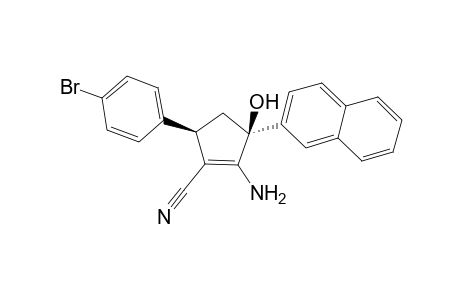 (3S,5R)-2-Amino-5-(4-bromo-phenyl)-3-hydroxy-3-naphthalen-2-yl-cyclopent-1-enecarbonitrile