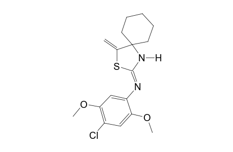 2-[(4-Chloro-2,5-dimethoxyphenyl)imino]-4-methylene-3-thia-1-azaspiro-[4.5]decane