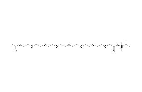 Tert-butyldimethylsilyl 23-acetoxy-3,6,9,12,15,18,21-heptaoxatricosan-1-oate